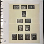 Safe Dual Stamp Album like new with 34 presentation pages