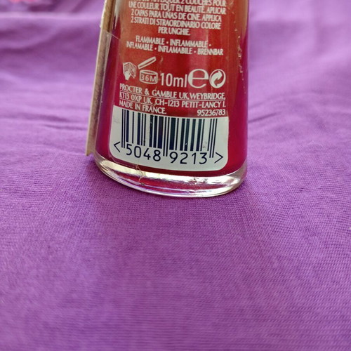 Max Factor Nailfinity Nail Polish 088 Wine Red new, metallic