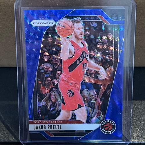 2024-25 Panini Prizm Blue wave Jakob Poeltl Toronto Raptors card like new #198 49/125