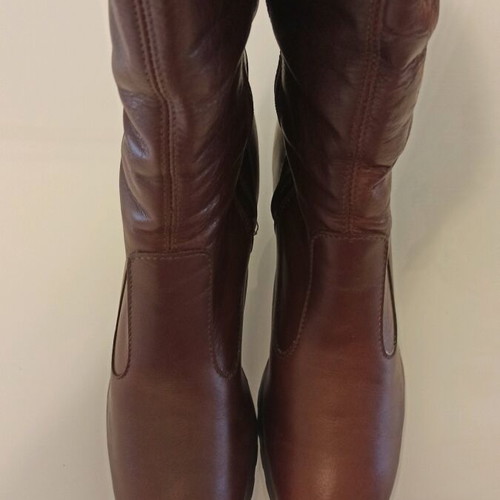 Leather boots size 41 used, brown