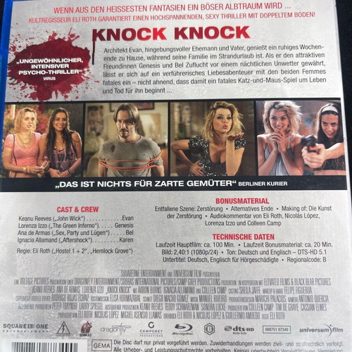 Knock Knock Blu-ray like new, thriller