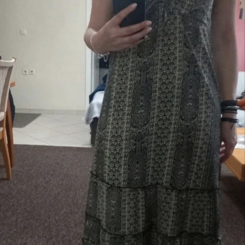 Long dress Fullah Sugah like new, black and gray, size S
