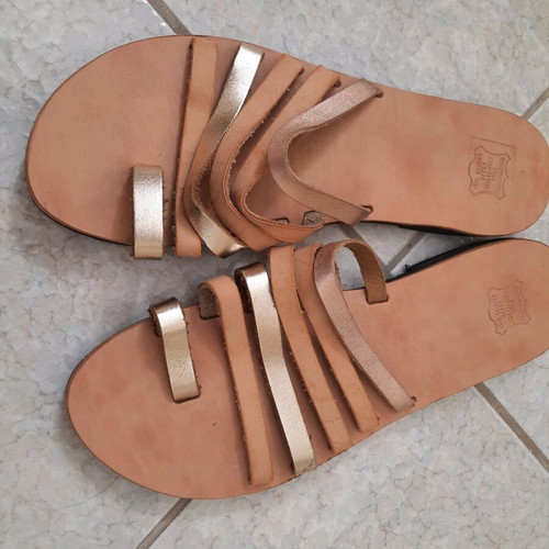 Leather Greek Sandals new, size 39