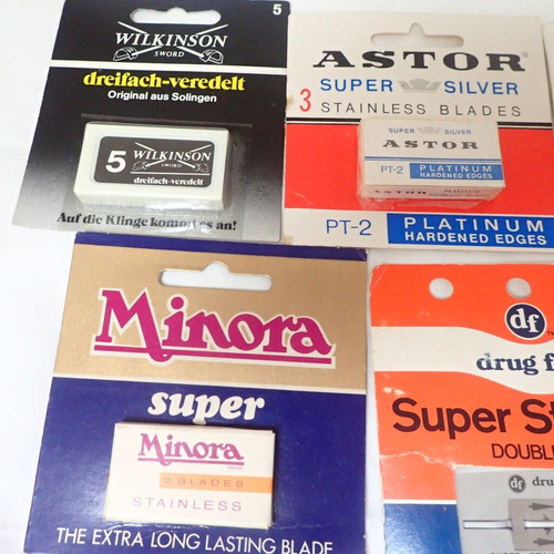 Vintage double edge razor blades pack of five, new