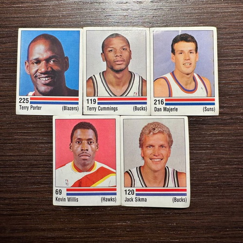 Panini Basket NBA 1988/89 vintage player stickers lot 5 used