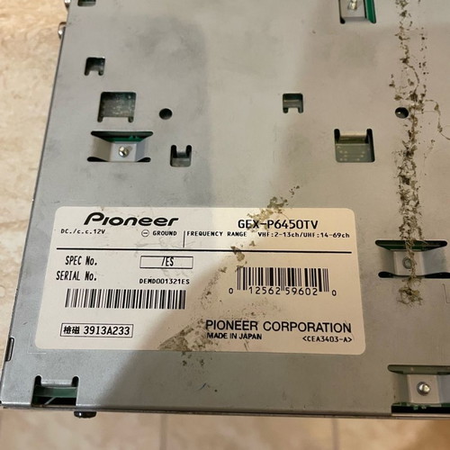 Pioneer Car TV like new with remote and wiring
