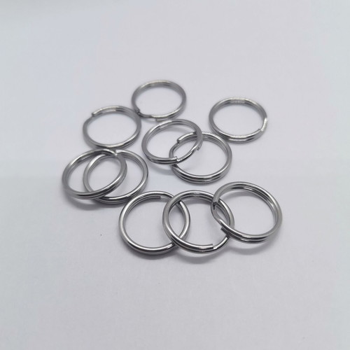 Key Rings 15mm Stainless Steel New, Pack of 10