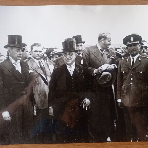 Photograph Ioannis Metaxas used, collectible 18x24 cm