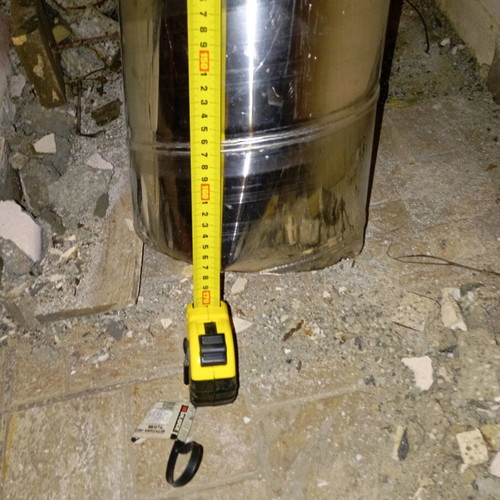 BBQ chimney with cap like new, length 170