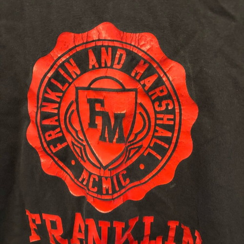 Franklin & Marshall T-shirt used, size M, black and red