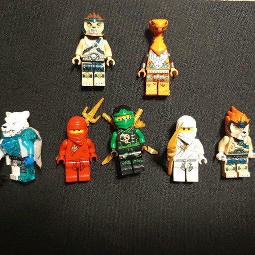 Lego Ninjago and Lego Chima used minifigures