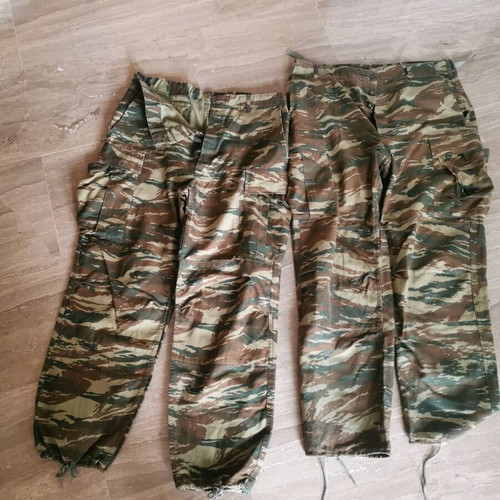 Military pants used, pack of 2, sizes 13 and 14