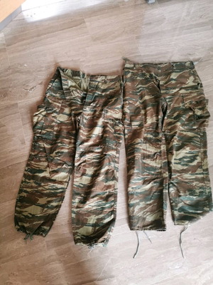 Military pants used, pack of 2, sizes 13 and 14