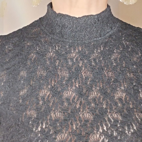 Black Lace Crop Top Small like new