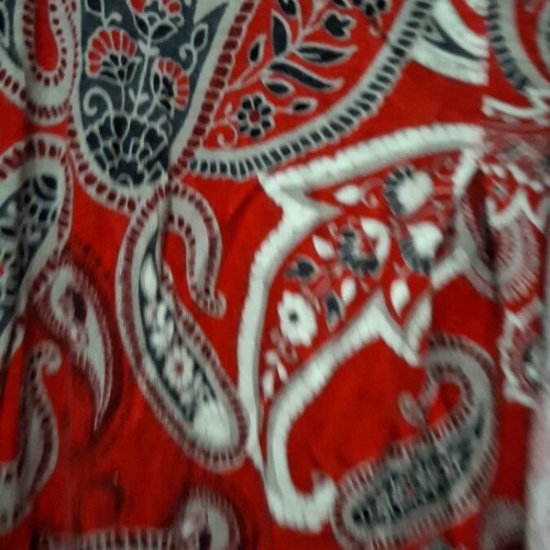 Mako dress used, red paisley, medium to large size