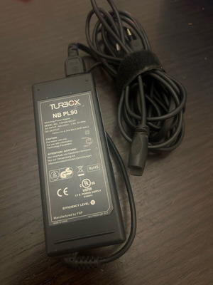 Turbo-X NB PL90 laptop power adapter used, 19V 4.74A 90W