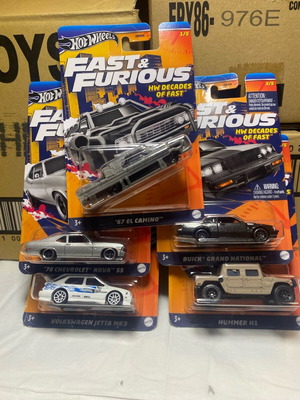 Hot Wheels Decades Of Fast σετ 5 καινούργια