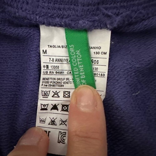 Benetton kids sweatpants used, size 7–8 years, blue