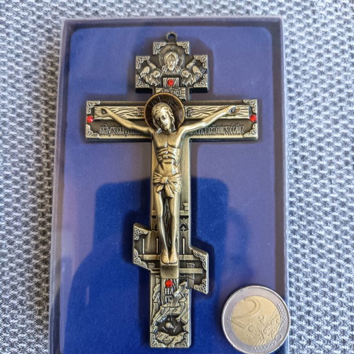 Russian cross luxury in antique gold color