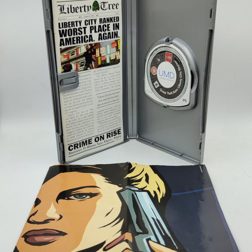 Grand Theft Auto Liberty City Stories παιχνίδι PSP σαν καινούργιο με manual και χάρτη