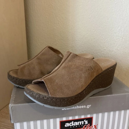 Adam's Shoes Flex Leather Platforms size 37 new, brown