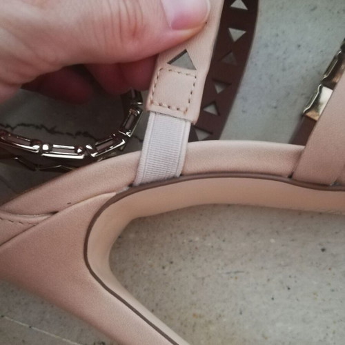 Exe beige sandals with gold details, size 38