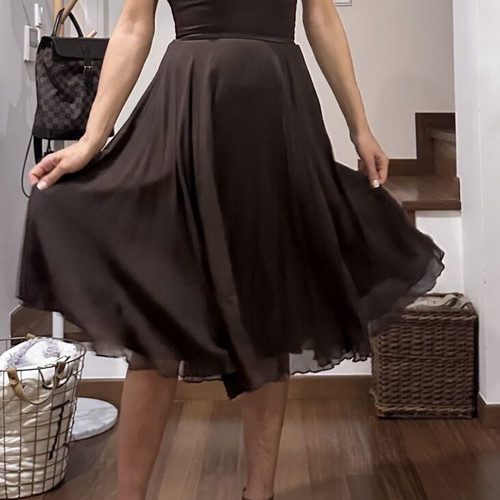 BCBG Max Azria vintage silk cocktail dress like new, chocolate brown