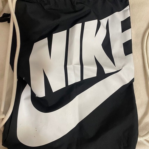 Nike gym bag used, small black backpack style