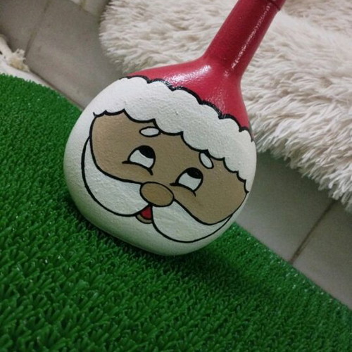 Handmade Santa Claus decorative bottle hand-painted