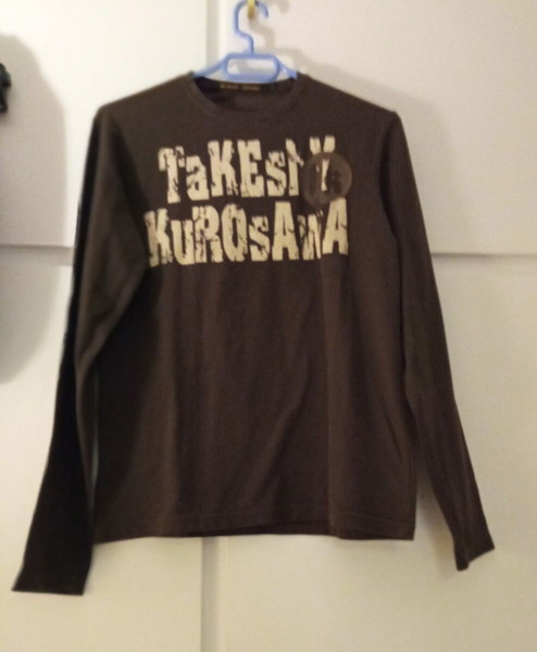 ΜΕΧΡΙ 22/6 - TAKESHY KUROSAWA μπλουζα brown long sleeve cotton top sz Large