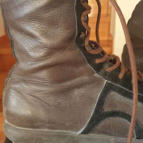 Camper boots used leather and suede brown size 37