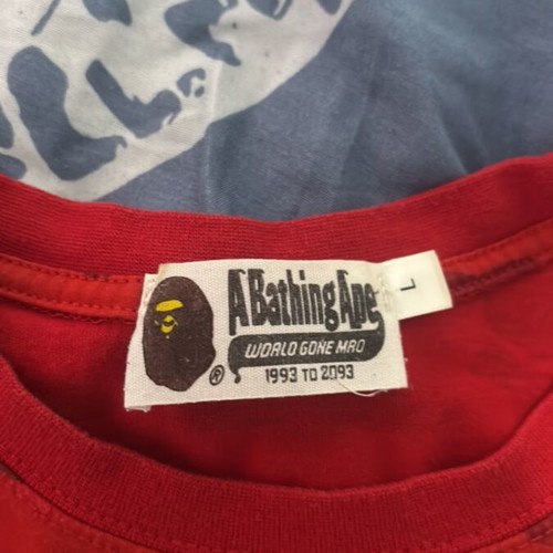 Aape By A Bathing Ape® red short-sleeve shirt like new, size Large