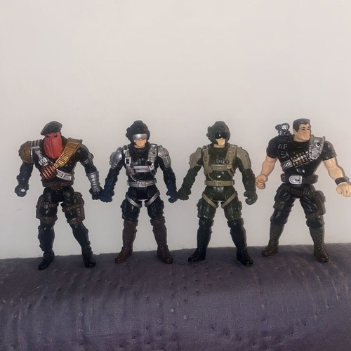 Chap Mei Soldier Force vintage action figures used, set of 4