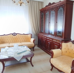 Σκαλιστό σαλόνι από μασίφ ξύλο