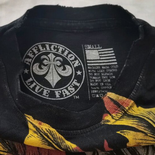Affliction t-shirt new, size medium, black
