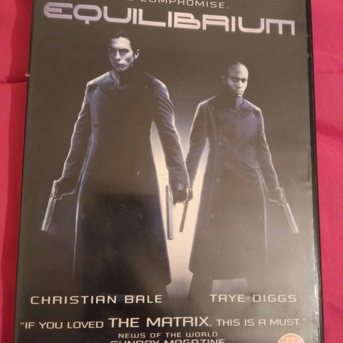 Equilibrium DVD like new, action adventure sci-fi, subbed
