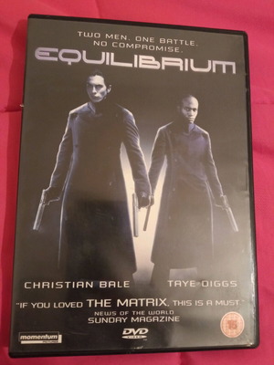 Equilibrium DVD like new, action adventure sci-fi, subbed