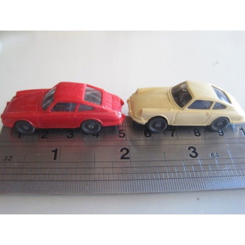 Wiking 5 toy cars used, miniatures made in Germany