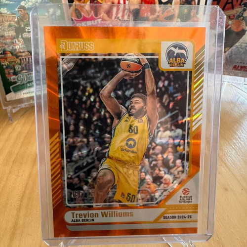 Trevion Williams Orange Laser Parallel Card 08/75, EuroLeague 2024-25, Alba Berlin