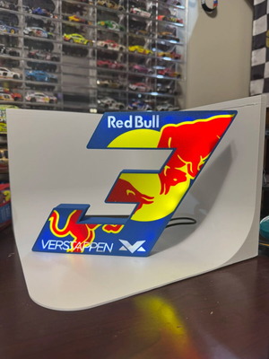 LED Light Box Max Verstappen κατόπιν παραγγελίας, 3D εκτυπωμένο διακοσμητικό