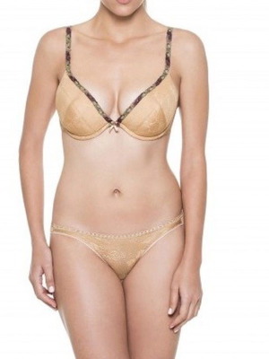 Ladym women's beige bra 70C new with light padding