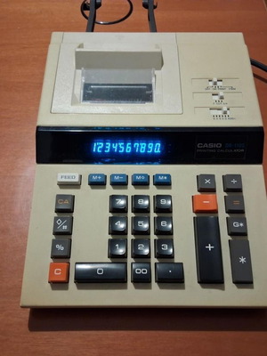 Casio DR-110S desktop calculator like new from 1983