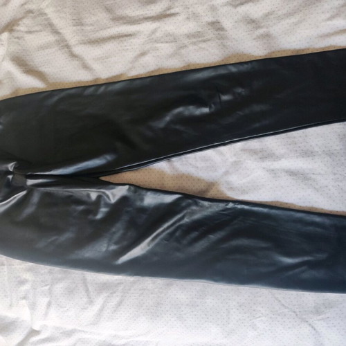 Zara leather-look leggings used, black, for 10-12 years old