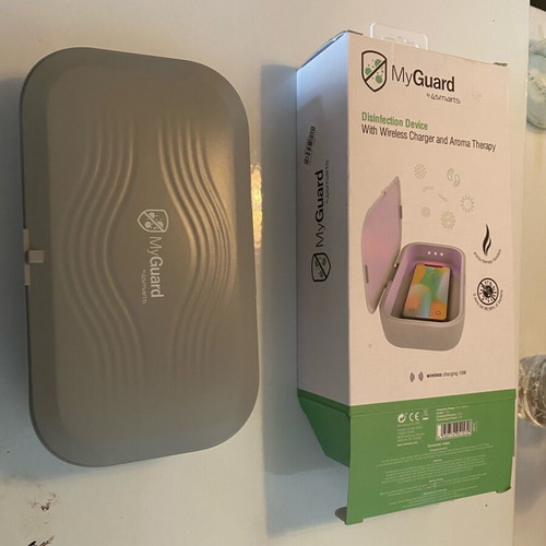 MyGuard disinfection box with UV light and wireless charger new