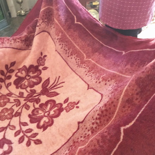 Double-sided vintage blanket new 200x225 cm