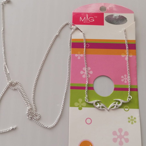 Silver Plated Back Body Chain with Tribal Design new