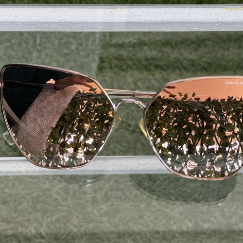 AX Armani Exchange rose gold sunglasses for women