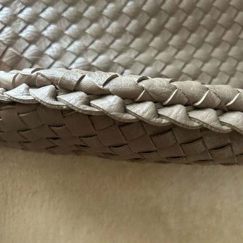 Shoulder bag made of eco leather new, beige