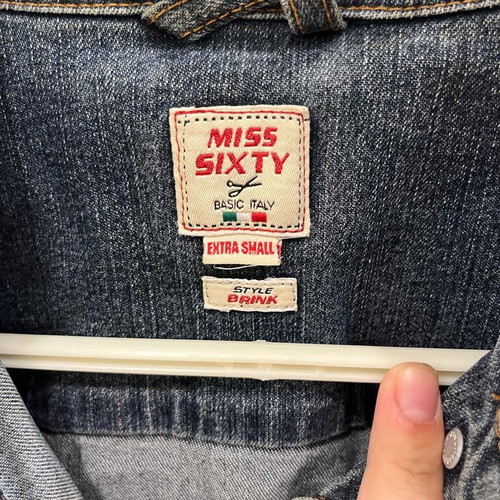 Miss Sixty denim jacket used, size XS, blue