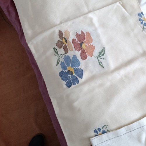 Cretan handmade woven table linens like new